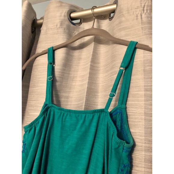 Teal Embellished Tank Top - Picture 6 of 6